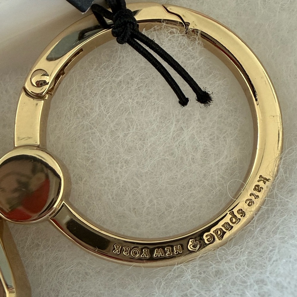 Kate Spade MSRP $99 rainbow, keychain bag charm key, ring, key fob NWT - Picture 9 of 10